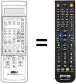 Télécommande équivalente Zanussi SV 2366