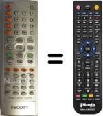 Télécommande équivalente Scott DHX I 105
