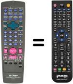 Télécommande équivalente Sharp VC GH600