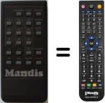 Télécommande équivalente RRMCG 0549 CESA