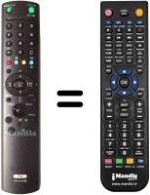 Télécommande équivalente Sony KV-32 FX68K