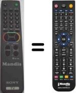Télécommande équivalente Sony KV-25 X1E