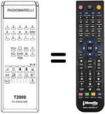 Télécommande équivalente T 2000