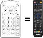 Télécommande équivalente Lenoir TVC 72 LCD MASTER PLUS
