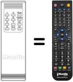 Télécommande équivalente T 725