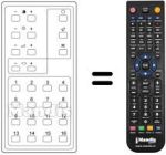Replacement remote control Gbc UT 13080 MS / F4