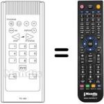 Télécommande équivalente Saba T 6307 F