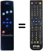 Télécommande équivalente TP 700-EASY CONTROL
