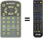 Télécommande équivalente Lenoir TVC 53 LCD