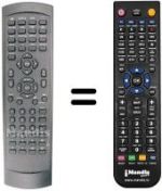 Télécommande équivalente Denver TVD 1401 MK2