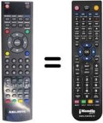 Télécommande équivalente United UTV 9195