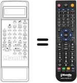 Télécommande équivalente Brionvega VR 3500