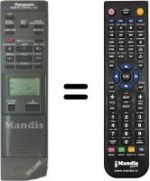 Replacement remote control VEQ 1100