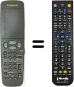 Replacement remote control Panasonic NV-HD628 EG