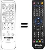 Télécommande équivalente Thomson VPH 6850 G
