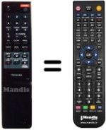 Replacement remote control Toshiba V 121 S