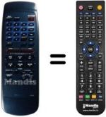 Replacement remote control Toshiba V 400