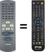 Télécommande équivalente Toshiba V 221 EG