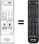 Télécommande équivalente VT-RM 122 E