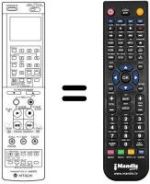 Télécommande équivalente VT-RM 843 E