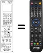 Télécommande équivalente VT-RM 863 E