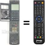 Télécommande équivalente VT-RM 723 E