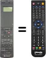 Télécommande équivalente Hitachi VT-526E