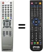 Télécommande équivalente United UTV 14X83 D (ver. 2)