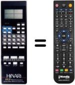 Télécommande équivalente VXL 10