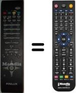 Télécommande équivalente Finlux 37 FLD 750
