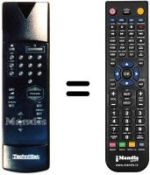 Télécommande équivalente Technisat MULTYMAC 6