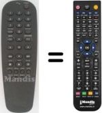 Télécommande équivalente Philips DVD 622