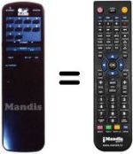 Télécommande équivalente Amstrad SRX 501