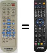 Télécommande équivalente Toshiba SD-269