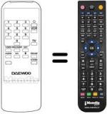 Télécommande équivalente Daewoo DSR 2000