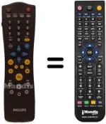 Télécommande équivalente Aristona DVD 950