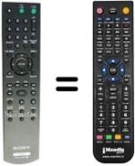 Replacement remote control Sony DVP-NS 70