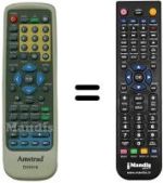 Télécommande équivalente Amstrad DX 3016