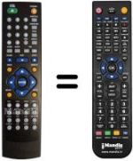 Télécommande équivalente MAJESTIC DVX 542