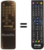 Télécommande équivalente Strong PL 2400