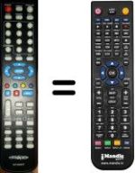 Replacement remote control Irradio DVT 502 DTT