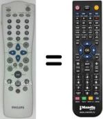 Télécommande équivalente Philips DVD R 890