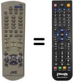 Télécommande équivalente JVC XV-FA92