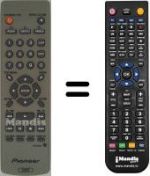 Télécommande équivalente Pioneer DV U7
