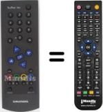 Télécommande équivalente Grundig T55-841FR