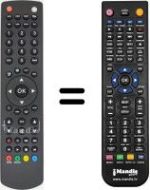 Télécommande équivalente Oki L32VF-FHTUV