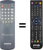 Replacement remote control Samsung 3F14-00033-320