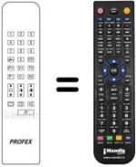 Télécommande équivalente Profex CTV5520VT