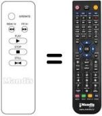 Télécommande équivalente Irradio VL210TC
