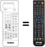 Télécommande équivalente LG 597-080E
